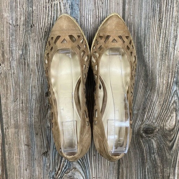 Calvin Klein Suede Espadrille Wedge Heels Sandals - Picture 8 of 10